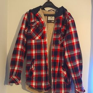 Legendary Whitetails hooded plaid jacket ‐ Small